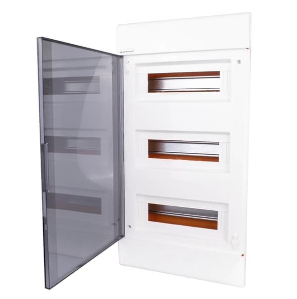 Infälld elcentral 3x12 36 ABS PC N+PE IP40 Vit