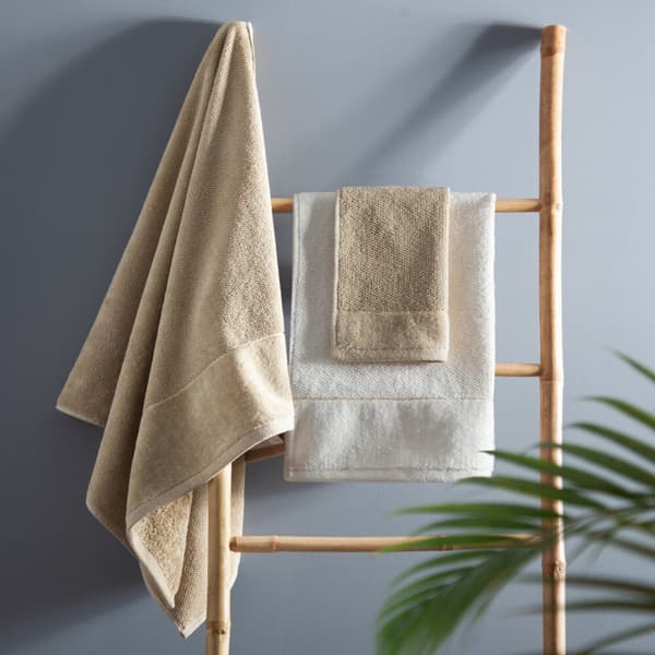 ARIA beige tykt badehåndklæde 70x140 cm