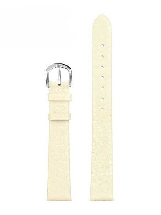 Läderrem för klocka W36L - beige - 18mm
