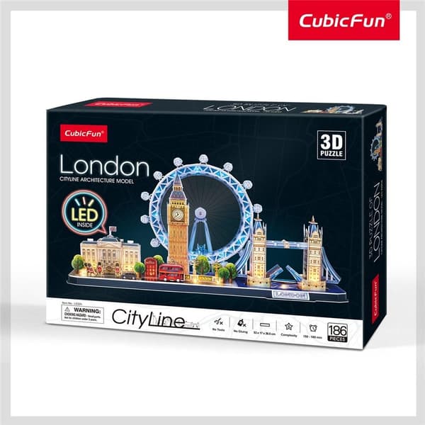 3D-palapeli Cityline Lontoo LED