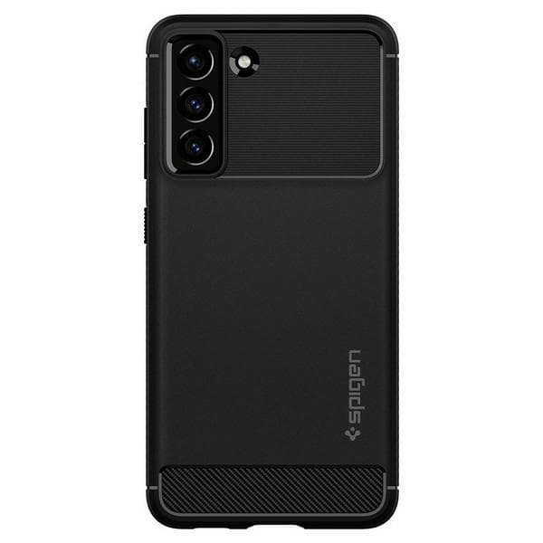 Spigen Rugged Armor cover til Galaxy S21 FE, matsort