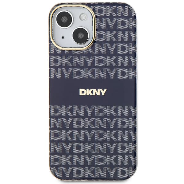 DKNY IML Mono & Stripe MagSafe-etui til iPhone 15, blå
