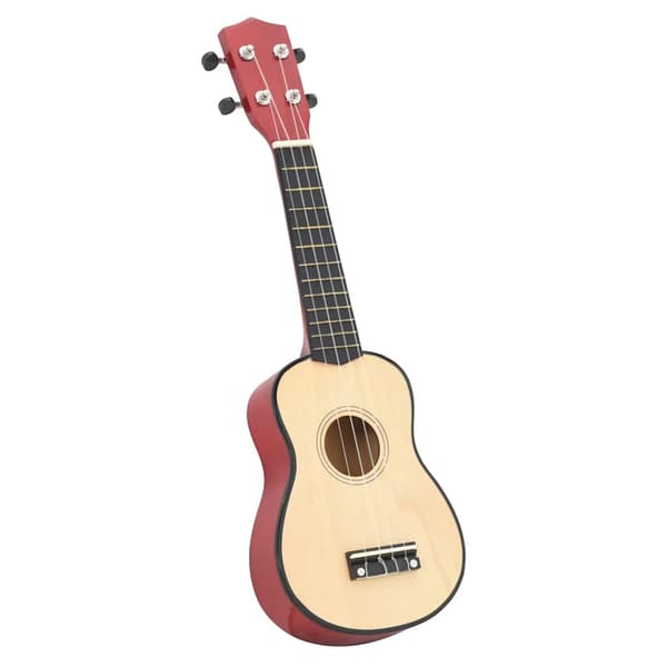 vidaXL Sopraanoukulele kotelolla lapsille, vaalea puu, 23"