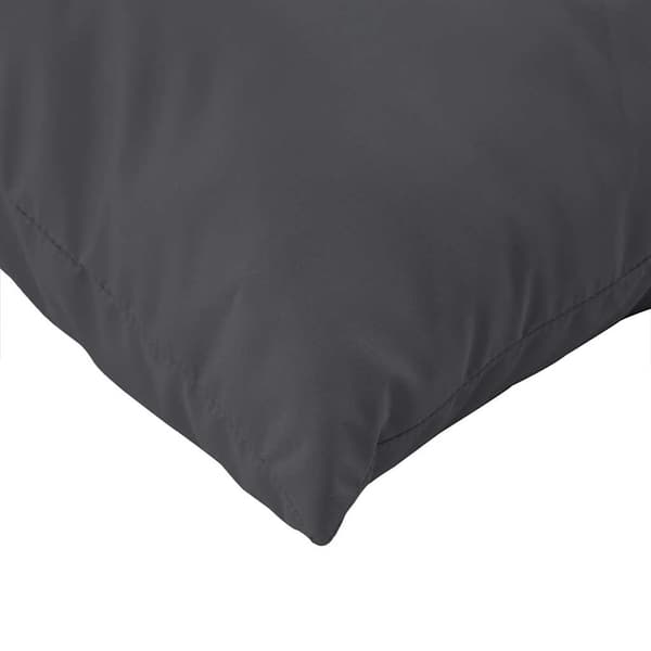 vidaXL Pallsoffkuddar, 2 st, Antracitmelerad, Tyg