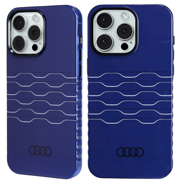 Audi IML MagSafe-etui til iPhone 15 Pro Max, marineblå