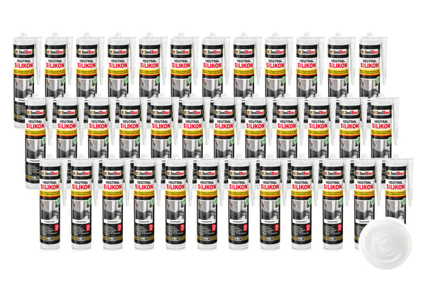 IsolBau Neutral Silikone Transparent Neutralsilikone 36 x 300ml