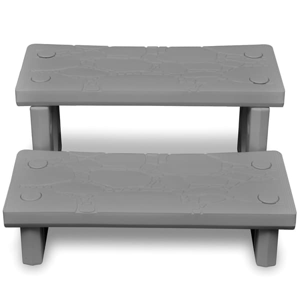 vidaXL Home Spa Trappe, Grå