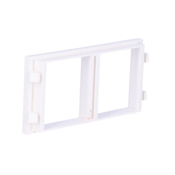 Cima-adapter för 2 K45-moduler (45x45mm) vertikal, vit