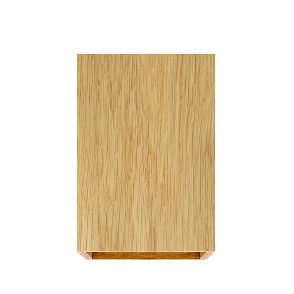 Loftlampe i egetræ 10x15 cm lodret