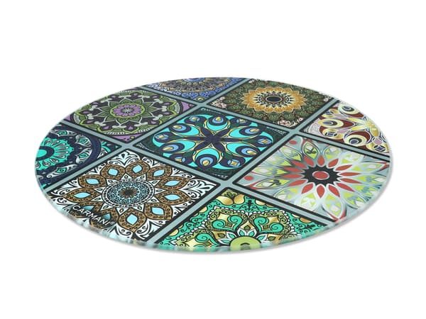 Pyöreä lasitaulu - Mosaiikki (CARMANI)