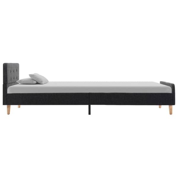 vidaXL sengestel mørkegrå hamplærred 100 x 200 cm