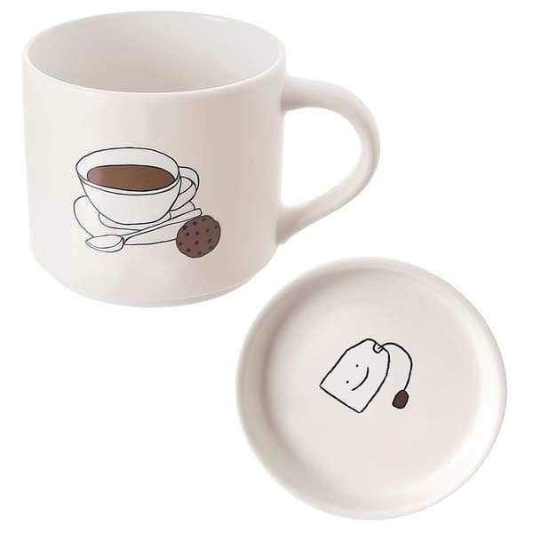 MUGG MED LOCK I PORSLIN, ÖRTTE, STOR, 420 ML, ST