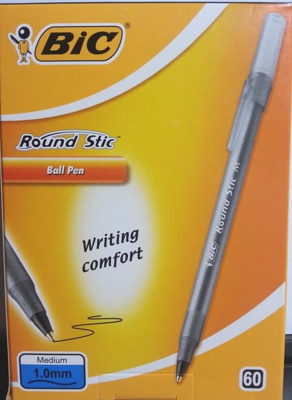 Rund kuglepen, sort (60 stk.) BIC