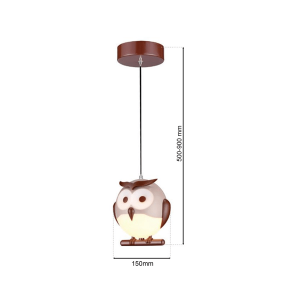 OWL Hänglampa Brun Vit