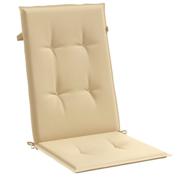 vidaXL hynder til høj ryg, sæt med 2, beige melange