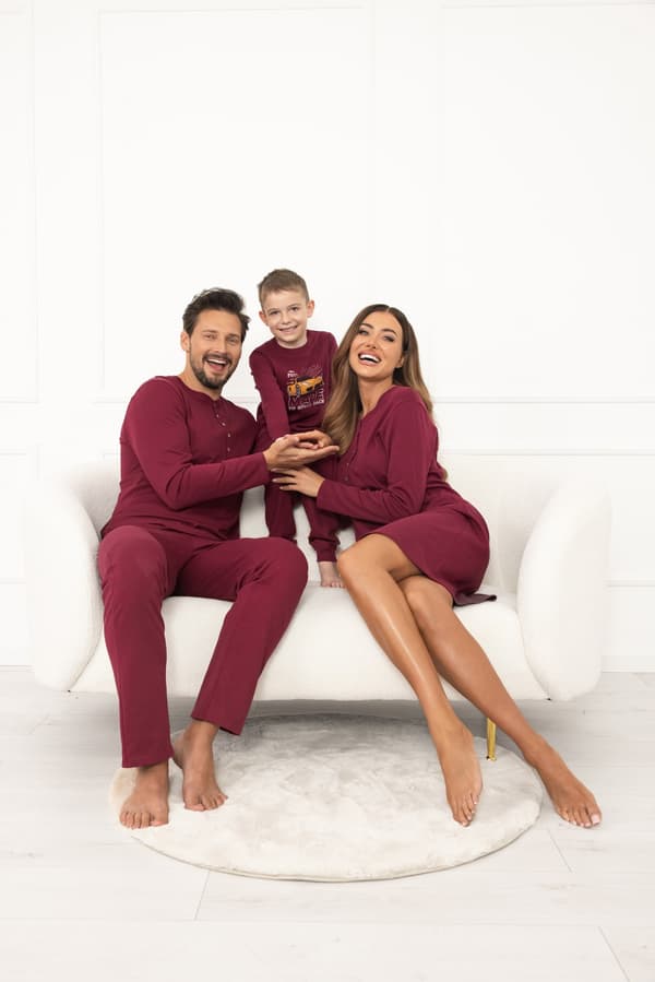Herrpyjamas med lång ärm, långbyxor Gordo S