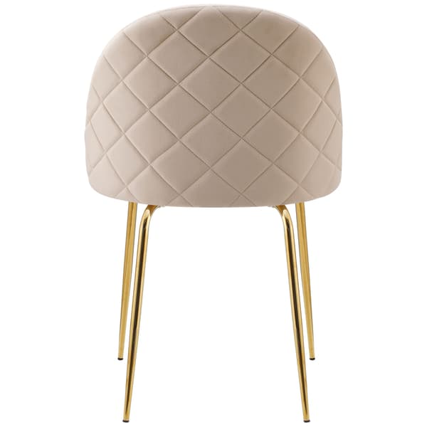 Fargo guldfärgad sammet beige sammetsstol