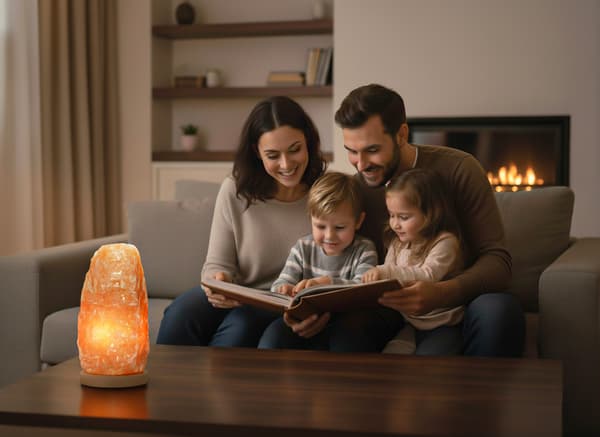 Saltlampe - stor 24-28 cm