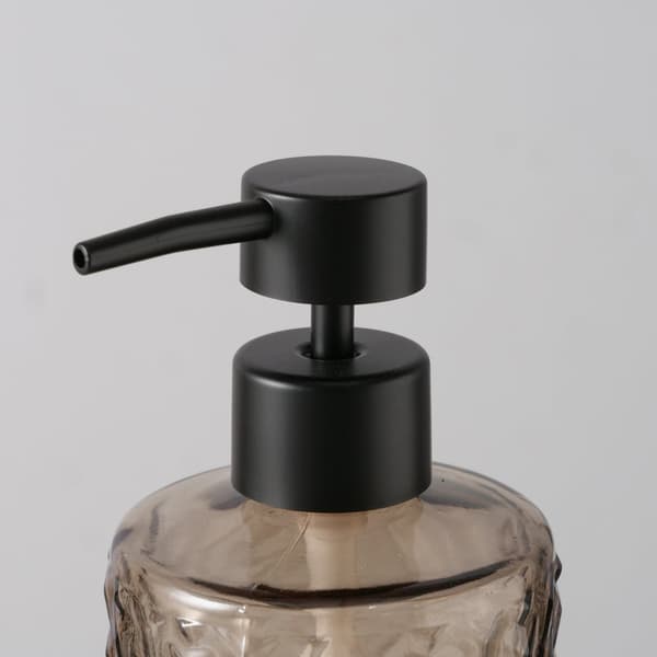 Tvålpump i brunt glas