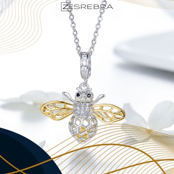 Biberlocker WASP silver 925 hänge pärla biberlocker pr 925