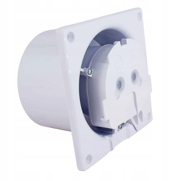 dRim 125 TS Timer Ventilator Rød Plexiglas Blank Ventilator Plus Panelsæt