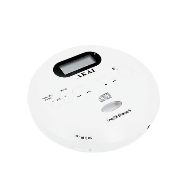 AKAI CD-spelare ACDP-100 Bluetooth 5.1 UT MP3 ESP USB-C Hörlurar