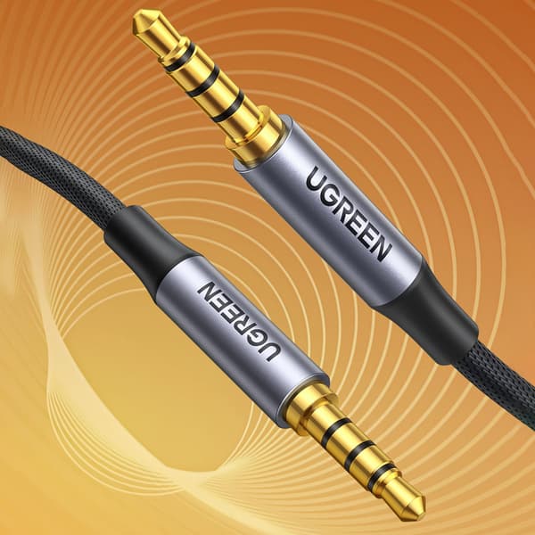 AUX lydkabel ministik 3,5 mm han 3m sort