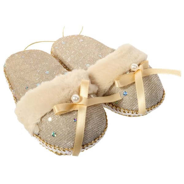 JULHÄNGE - PÄLS TOFFLOR 15 CM