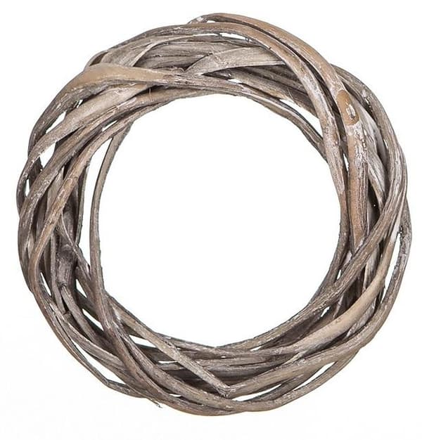 Punoskranssi 15cm harmaa
