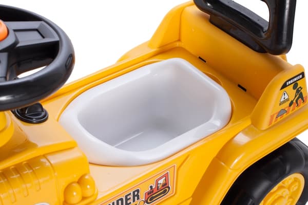 Ride-on bulldozer med potte