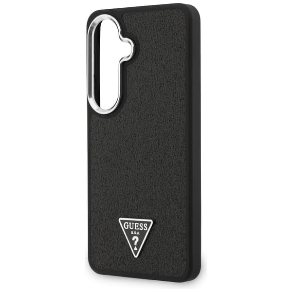 Guess Fixed Glitter Triangle MagSafe-etui til Samsung Galaxy S26, sort
