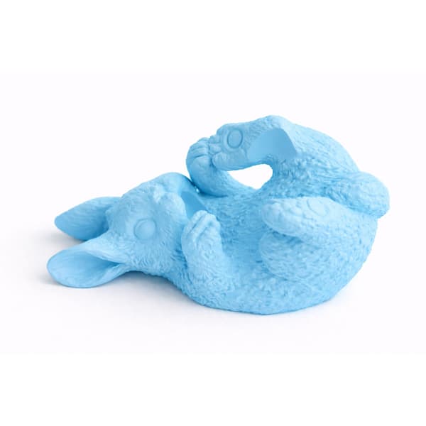 Viiniteline kani sininen pulloteline 3D-pöytäkoriste