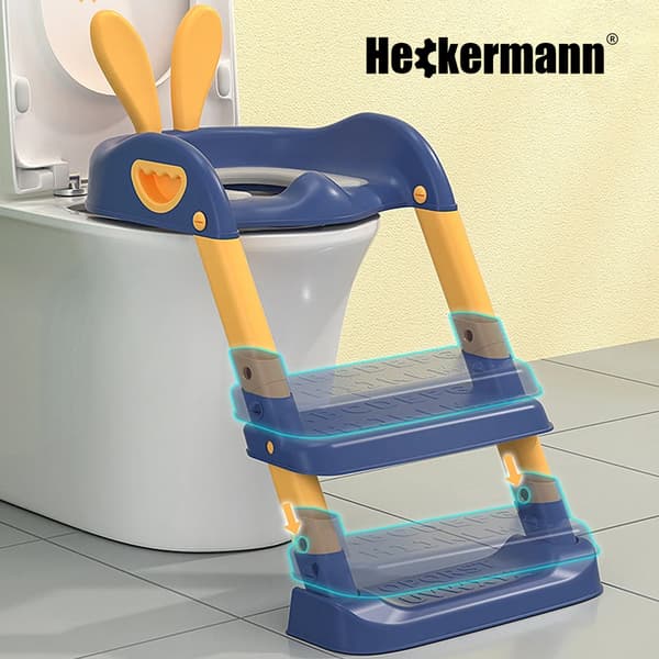 Heckermann sininen WC-istuimen suojus