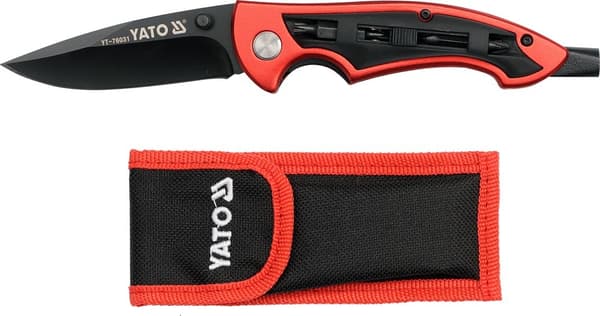 Multifunktionell fällbar kniv med bits YT-76031 YATO