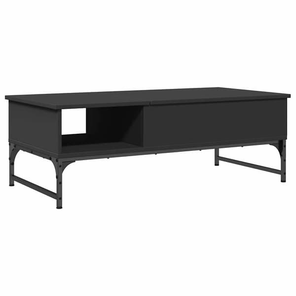 vidaXL sofabord, sort, 100x50x35 cm, træbaseret materiale