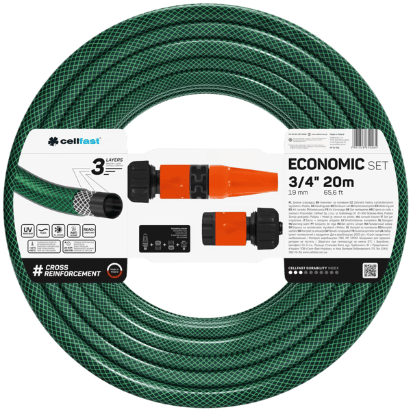 Cellfast ECONOMIC trädgårdsslang 3/4″ 20 m (10-102)