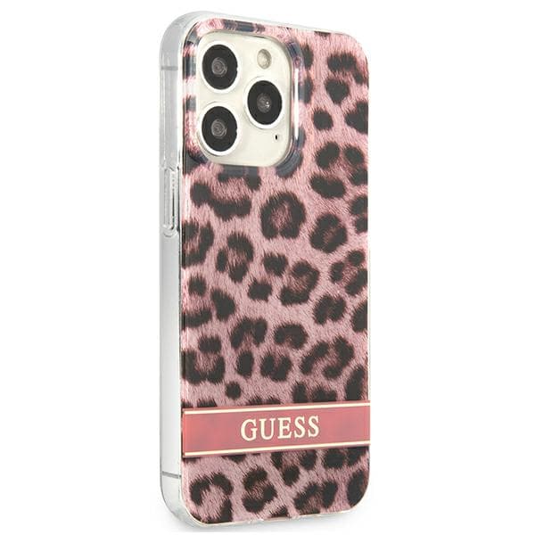 Guess Leopard-skal till iPhone 13 Pro / 13, Rosa