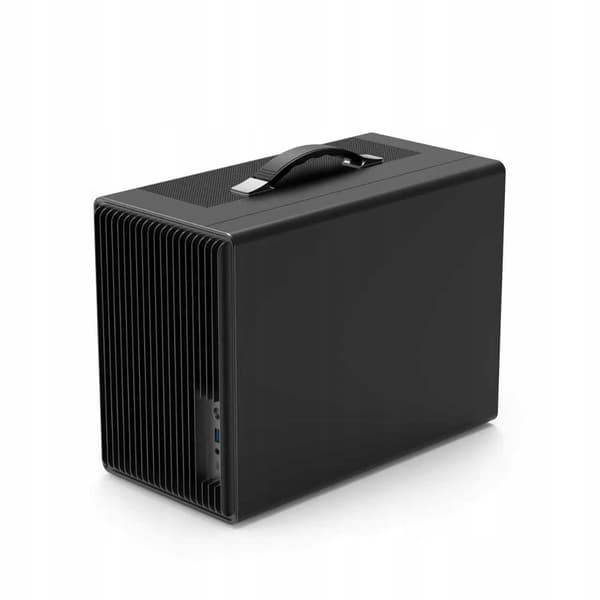 Bärbart mini-PC-chassi, spel, mobil, 3x aRGB-fläktar, tower