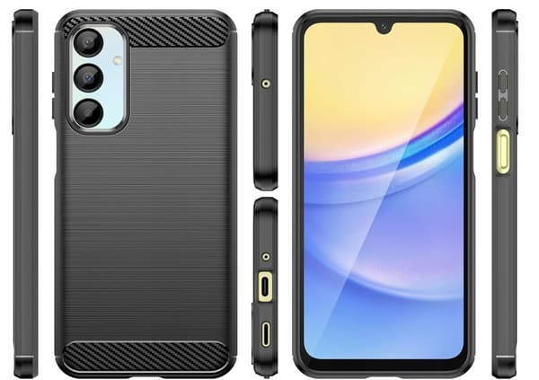 ETUI TIL SAMSUNG GALAXY A16 | ARMOR CARBON ETUI SORT + 9H GLAS