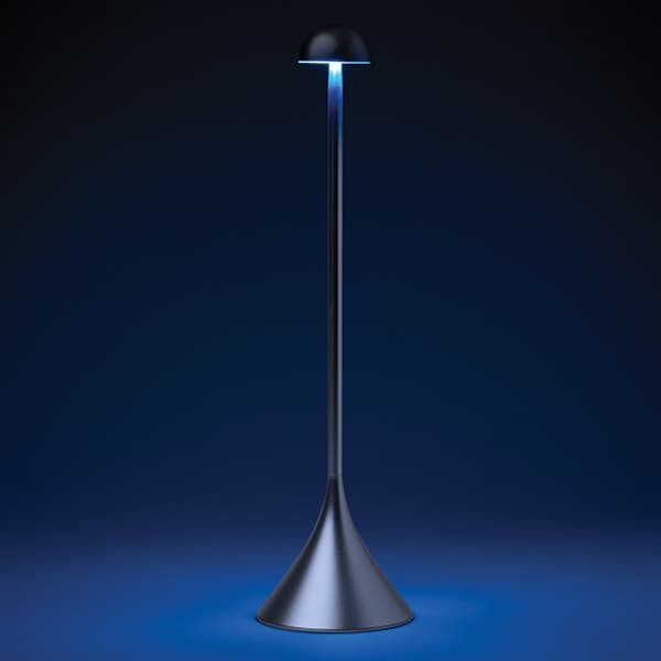 Lexon Steli Bell bordlampe i aluminium og polyurethan