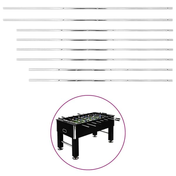 vidaXL Bordfodboldstænger, 8 stk., 15,9 mm