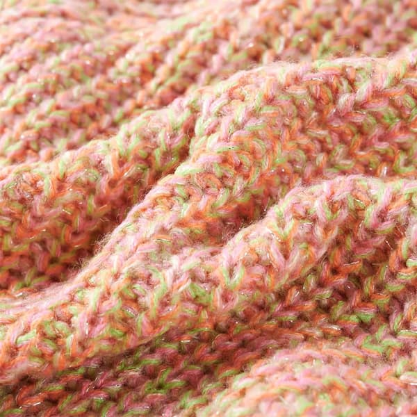 Stickad barntröja, pastellrosa, 104