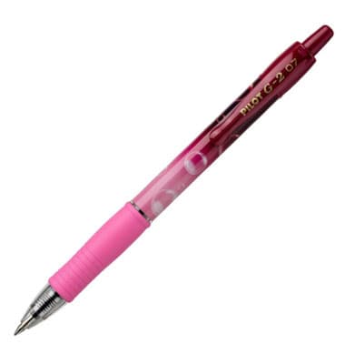 Pilot. G2 Bubble Gelpenna. Rosa. Blå refill.