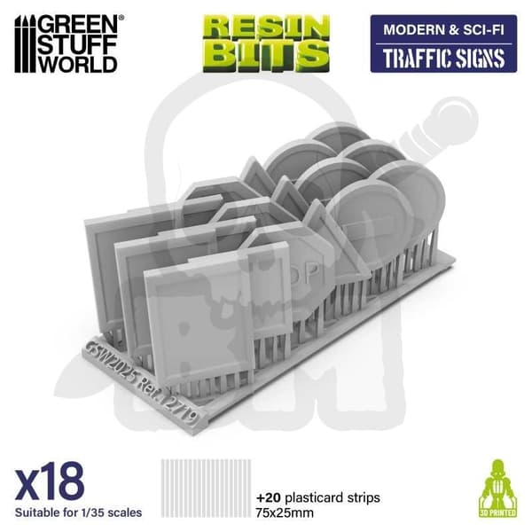 GSTU522197 3D-utskriven modern och sci-fi-trafikskylt