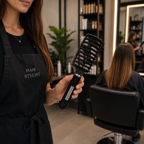 D&B G Naturlig Vildsvinehårsmassagebørste