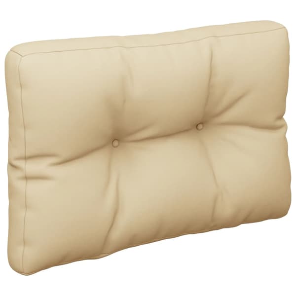 vidaXL Pallsoffkuddar, set om 2, beige, tyg