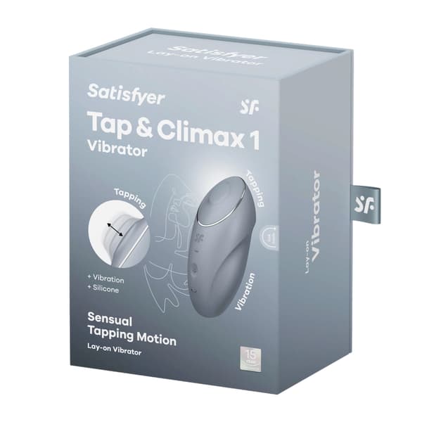 Satisfyer Tap and Climax 1 pulsstimulator vattentät rosa