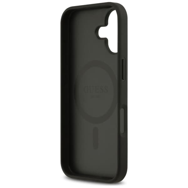 Guess 4G Circle Classic Logo MagSafe-etui til iPhone 17, sort