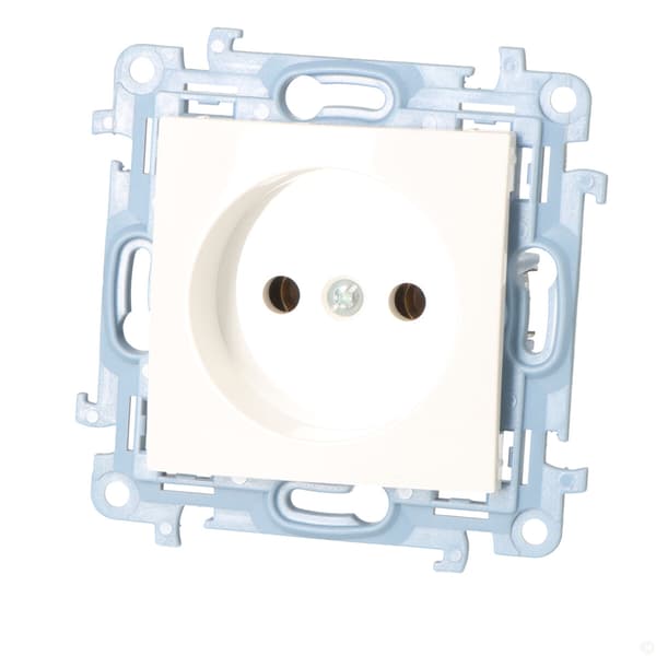 Enkel stikkontakt uden jordforbindelse (modul) 16 A, 250 V~, klemmer