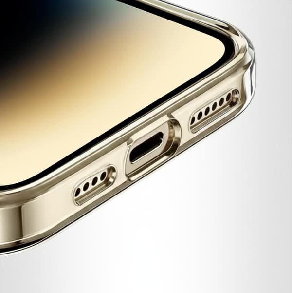 UrbanPalm Cover til iPhone 14 Pro, Silikone, Gennemsigtig